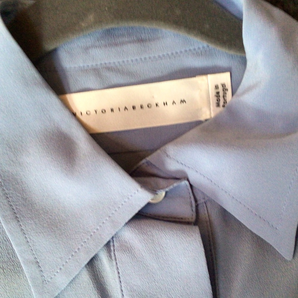 Victoria Beckham blue silk shirt, 4 - Picture 10 of 10